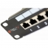 Patch Panel 1u Stp 24x Rj45 Cat6 Czarny Z Tacką